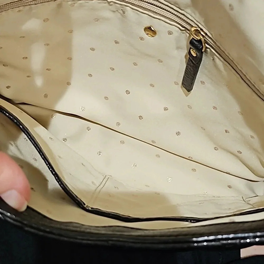 Kate Spade Black Leather Shimmer Quilted Bag - Picture 8 of 8